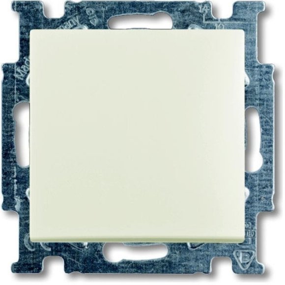Выключатель 1-клавишный ABB BASIC55, скрытый монтаж, chalet-white, 2CKA001012A2184 в Новосибирске