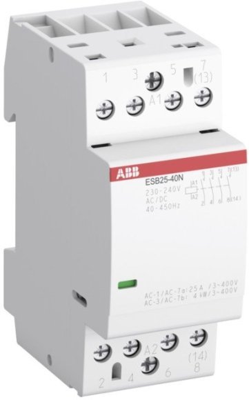 Модульный контактор ABB ESB25 4НЗ 25А 230В AC/DC, 1SAE231111R0604 в Новосибирске
