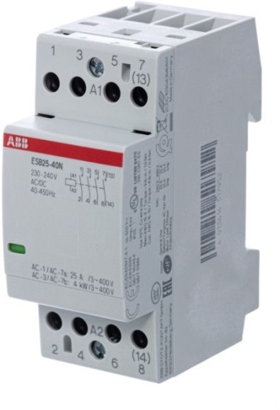 Модульный контактор ABB ESB25 4НО 25А 230В AC/DC, 1SAE231111R0640 в Новосибирске Модульный контактор ABB ESB25 4НО 25А 230В AC/DC, 1SAE231111R0640 в Новосибирске