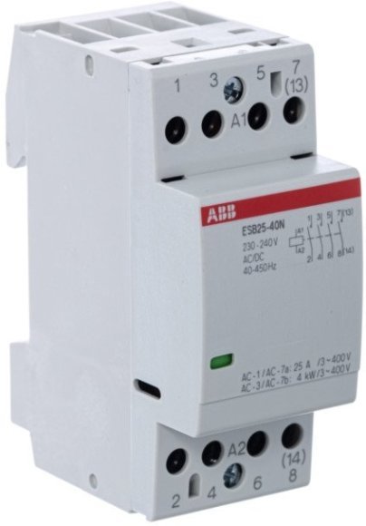 Модульный контактор ABB ESB25 4НО 25А 230В AC/DC, 1SAE231111R0640 в Новосибирске Модульный контактор ABB ESB25 4НО 25А 230В AC/DC, 1SAE231111R0640 в Новосибирске