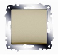 Выключатель 1-клавишный ABB COSMO, скрытый монтаж, титан, 619-011400-200