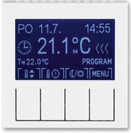 Терморегулятор универсальный программируемый ABB LEVIT, с дисплеем, белый / белый, 2CHH911031A4003
