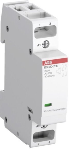 Модульный контактор ABB ESB-N 1НО+1НЗ 20А 12В AC/DC, 1SBE121111R1411 в Новосибирске