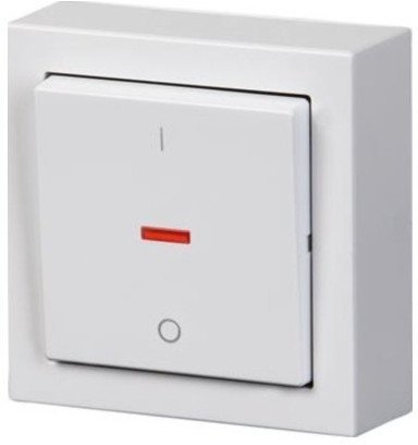 Выключатель 1-клавишный ABB IMPRESSIVO с подсветкой, открытый монтаж, белый, 2TKA00001840 в Новосибирске