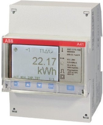 Счетчик электроэнергии однотарифный ABB A41 однофазный 5(80)А, кл.т. 1, 2CMA100083R1000 в Новосибирске