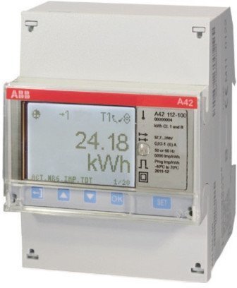 Счетчик электроэнергии однотарифный ABB A42 однофазный 1(6)А, кл.т. 1, 2CMA100094R1000 в Новосибирске