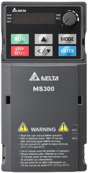 Преобразователи частоты Delta Electronics VFD1A6MS21AFSAA (0.2кВт 1ф 230В) серии MS300 в Новосибирске