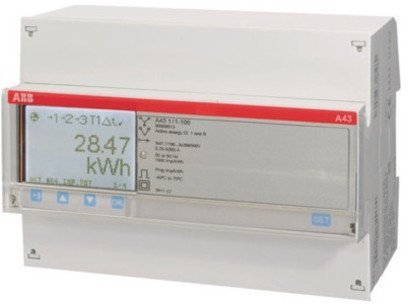 Счетчик электроэнергии однотарифный ABB A43 трехфазный 5(80)А, кл.т. 1, 2CMA100106R1000 в Новосибирске