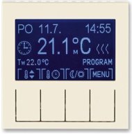 Терморегулятор универсальный программируемый ABB LEVIT, с дисплеем, слоновая кость / белый, 2CHH911031A4017