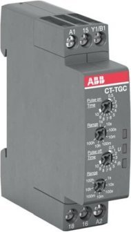 Реле времени CT-TGC.12 компактное (генератор импульсов) 24-48B DC, 24- 240B AC (7 диапазонов времени 0,05с...100ч) 1ПК, 1SVR508160R0000
