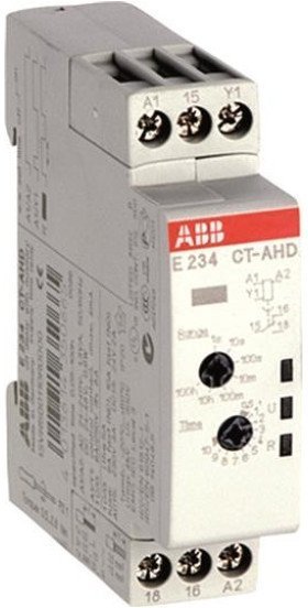 Реле времени CT-AHD.12 модульное (задержка на отключ.) 24-48B DC, 24- 240B AC (7 временных диапазонов 0,05с...100ч) 1ПК, 1SVR500110R0000 в Новосибирске