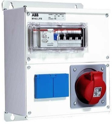 Бокс M16/2 JFB CTFL с розеткамии фланцами в сборе ,металл, IP44, 2CMA100020R1000 в Новосибирске