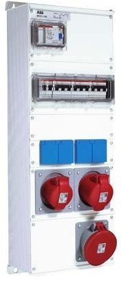 Бокс M63/2JFB CTFL с розетками и фланцамив сборе, металл, IP44, 2CMA100024R1000 в Новосибирске