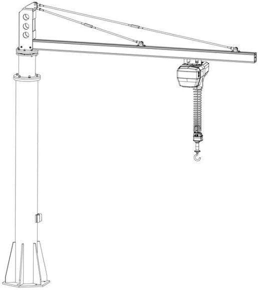 Консольный поворотный кран  в Новосибирске