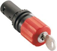 Кнопка CE3K1-10R-11 аварийного останова с фиксацией 1НО1НЗ отпускание ключом 30мм, 1SFA619502R1071