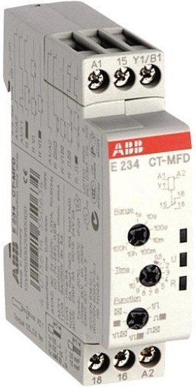 Реле времени CT-MFD.12 модульное многофункц. (7 функций ) 24-48B DC, 24- 240B AC (7 временных диапазонов 0,05с...100ч) 1ПК, 1SVR500020R0000 в Новосибирске