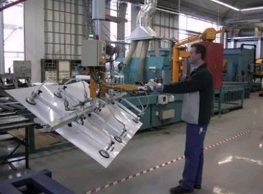 Вакуумная грузозахватная траверса г/п до 10 тонн, поворот груза на 90° в Новосибирске