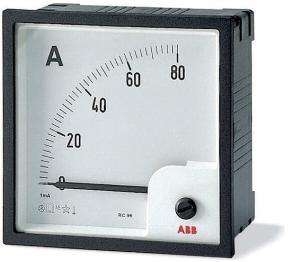 Амперметр щитовой ABB AMT 40А AC, аналоговый, кл.т. 1,5, 2CSG313090R4001 в Новосибирске