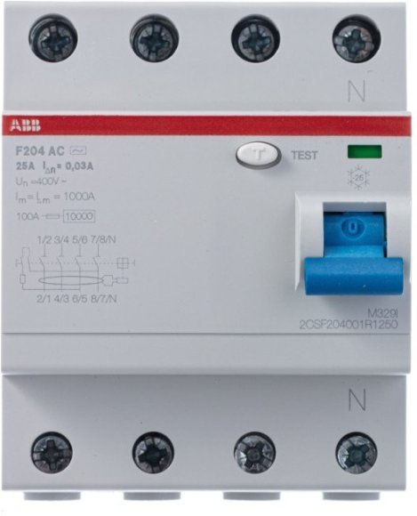 Выкл.диф.тока 4мод. F204 AC-25/0,03, 2CSF204001R1250 в Новосибирске