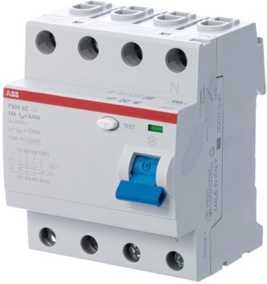 Выкл.диф.тока 4мод. F204 AC-63/0,1, 2CSF204001R2630 в Новосибирске