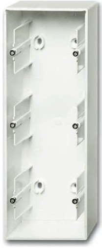 Future Коробка для открытого монтажа, 3 поста, белый бархат, 2CKA001799A0955 в Новосибирске