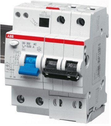 Дифавтомат ABB DS200 2P 10А (B) 10 кА, 30 мА (AC), 2CSR272001R1105 в Новосибирске