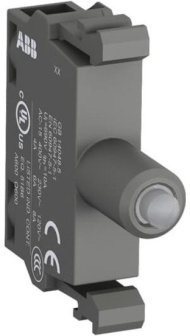 Патрон MLBL-04AR со встроенным светодиодом красный 110-130В AC с защитой от наводок, 1SFA611621R3041