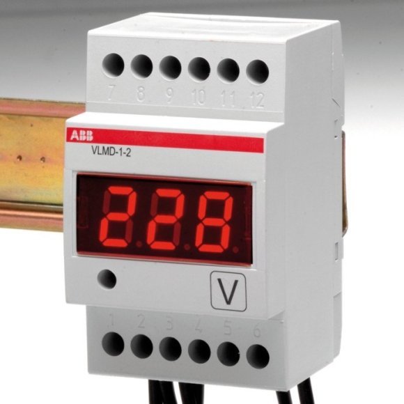 Вольтметр щитовой ABB ELC 600В AC/DC, цифровой, кл.т. 0,5, 2CSM110000R1011 в Новосибирске