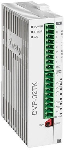 DVP02TKN-S Температурный контроллер серии S, базовый модуль, 2 канала, 16 бит, 4 диск. выхода (NPN, транзистор) в Новосибирске