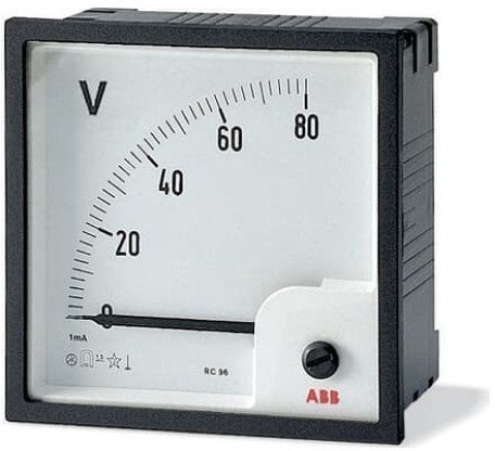 Вольтметр щитовой ABB VLM 300В AC, аналоговый, кл.т. 1,5, 2CSM110190R1001 в Новосибирске
