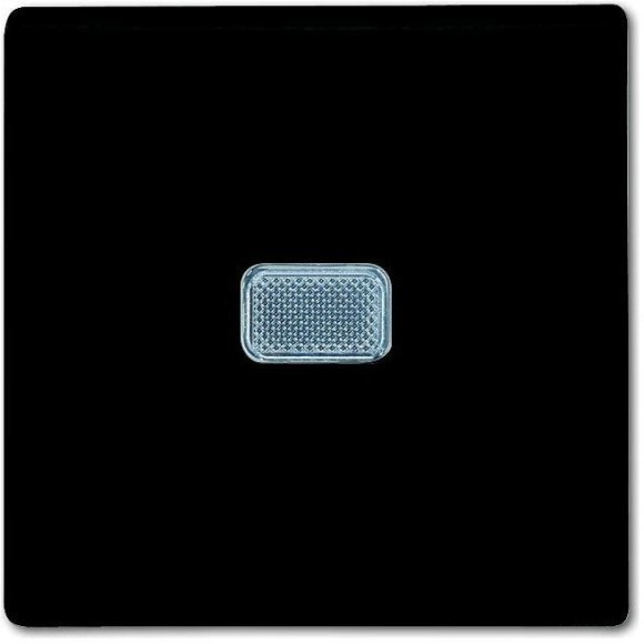 Выключатель 1-клавишный ABB BASIC55 с подсветкой, скрытый монтаж, chateau-black, 2CKA001012A2175 в Новосибирске