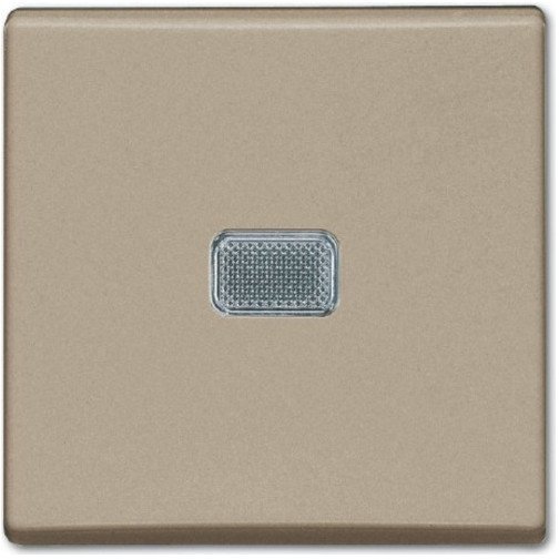Выключатель 1-клавишный ABB BASIC55 с подсветкой, скрытый монтаж, шампань, 2CKA001012A2165 в Новосибирске
